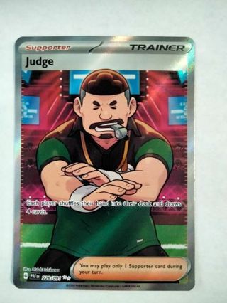 Judge 228/091 double rare holo nm pokemon