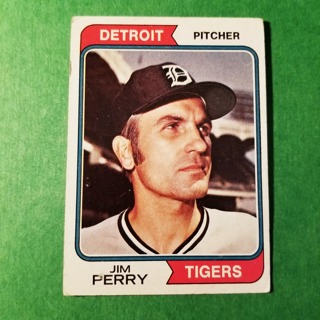 1974 - TOPPS EXMT - NRMT BASEBALL - CARD NO - 316 - JIM PERRY - TIGERS