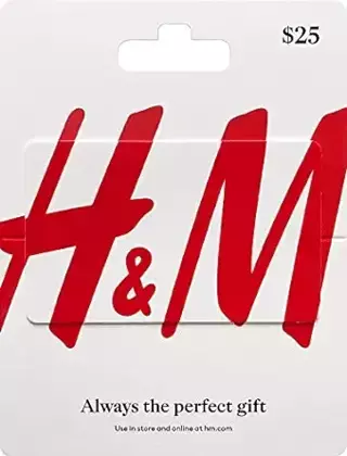 H&M $5 ecard gift card