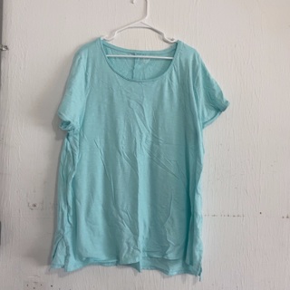 Women’s Lane Bryant 22/24 Turquoise Cotton T-Shirt