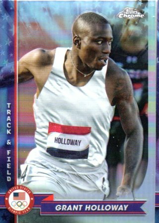 2024 Topps Chrome Olympics Grant Holloway Refractor #24