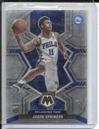 Jaden Springer 2021-22 Mosaic #226 Rookie Card