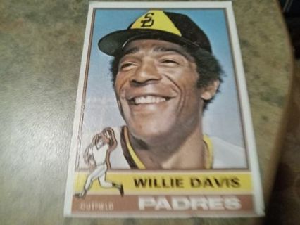 1976 TOPPS WILLIE DAVIS SAN DIEGO PADRES BASEBALL CARD# 265