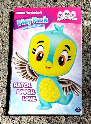 HATCHIMALS SMALL COLORING BOOK WITH STICKERS USE YOUR OWN CRAYONS 