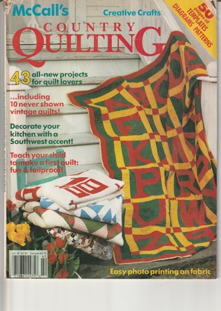 Quilting Magazine: McCall's Country Quilting