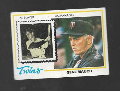 1978 TOPPS GENE MAUCH #601