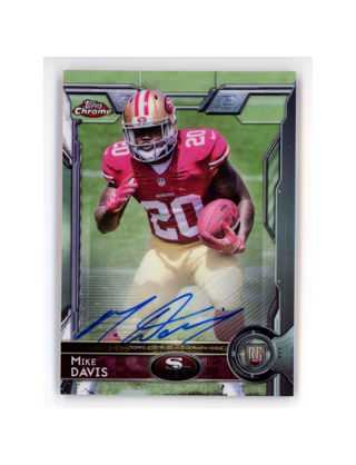 Mike Davis 2015 Topps Chrome Rookie Autographs #139