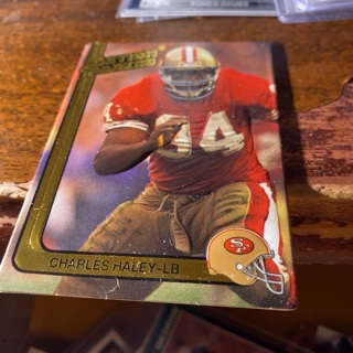 1991 action packed Charles Haley (blank back) football card 