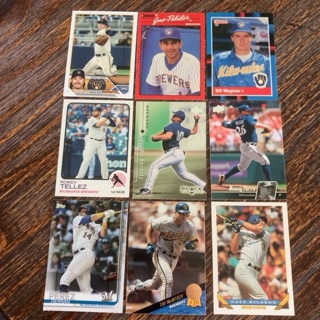 (16) Milwaukee Brewers Cards Lot