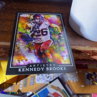 2022 sage artistry black Kennedy brooks football card 