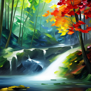 Listia Digital Collectible: Waterfall in the Fall