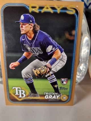 2024 Tristan Gray ROOKIE Tampa DRays #D 1776/2024 Gold