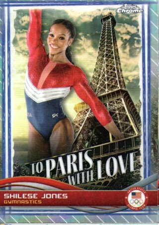 2024 Topps Chrome Olympics Shilese Jones To Paris With Love Insert