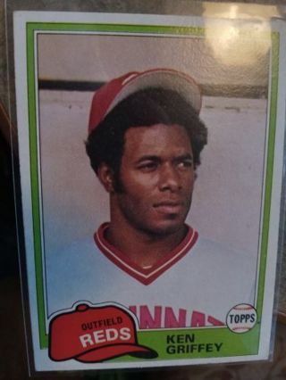 1981 TOPPS KEN GRIFFEY SR. CINCINNATI REDS BASEBALL CARD# 280