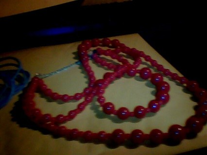 red beads necklace