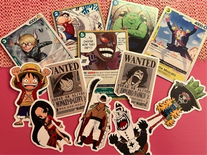 Tiny Fun Pack One Piece cards &Stickers(12 pieces, randomly selected)