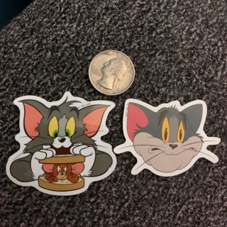 2 Tom & Jerry stickers 