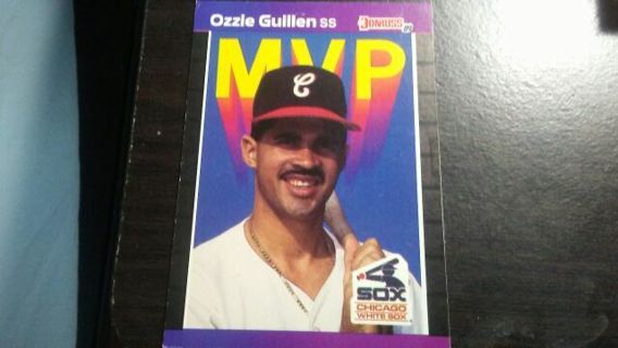 1989 DONRUSS MVP OZZIE GUILLEN CHICAGO WHITE SOX BASEBALL CARD# BC-23