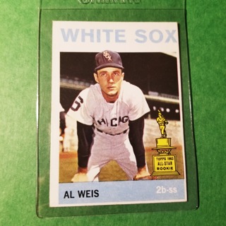 1964 - TOPPS BASEBALL CARD NO. 168 - AL WEIS ALLSTAR ROOKIE - WHITE SOX - EXMT+