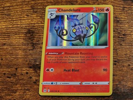 Pokemon Chandelure holo rare 026/196