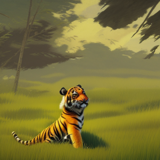 Listia Digital Collectible: Tiger Relaxing