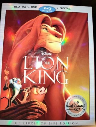 The Lion King (Blu-ray + DVD/Digital, 1994) W/Slipcover Circle Of Life Edition Brand New Disney