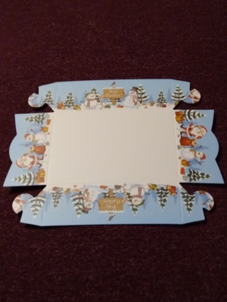 Holiday Tray Boxes - Blue Merry Christmas