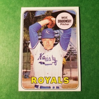 1969 - TOPPS BASEBALL CARD NO. 508 - MOE DRABOWSKY - ROYALS