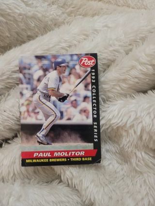 PAUL MOLITOR BASEBALL CARD plus 2 mystery cards