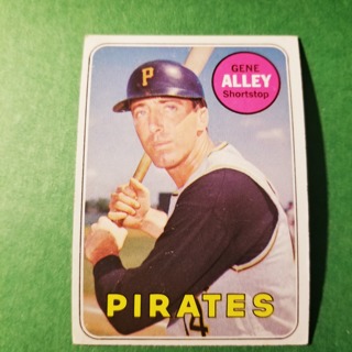 1969 - TOPPS EXMT - NRMT BASEBALL - CARD NO. 436 - GENE ALLEY - PIRATES