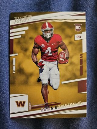 2022 Panini Prestige Rookie Brian Robinson Jr.