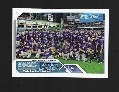 2023 TOPPS RAYS TEAM CARD #623