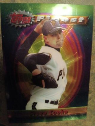 1994 TOPPS FINEST STEVE COOKE PITTSBURGH PIRATES BASEBALL CARD# 19