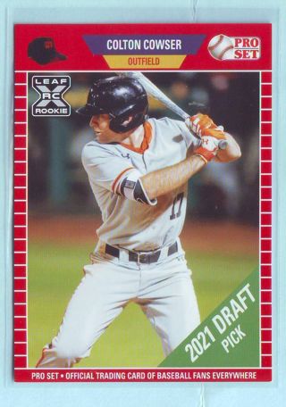 2021 Leaf Pro Set Colton Cowser Baseball Card # PS26 Orioles