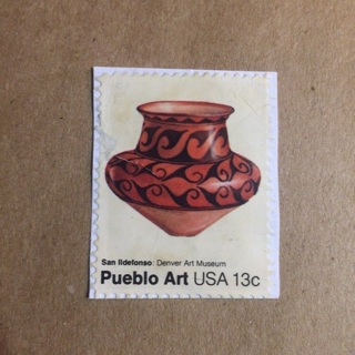 Pueblo Art USA 13 Cent Postage Stamp | Uncanceled (Used)