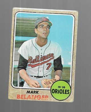 1968 TOPPS MARK BELANGER #118