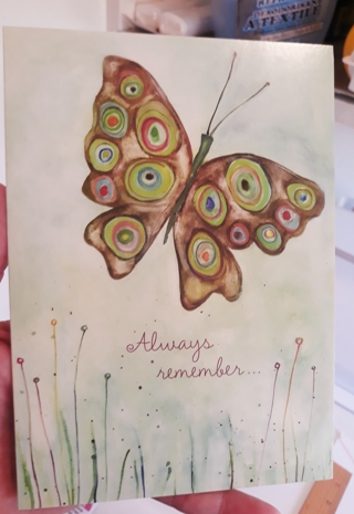 Pretty Butterfly Card with Envelope