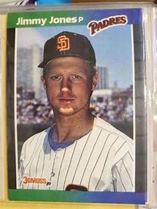 Jimmy Jones 1989 Donruss San Diego Padres