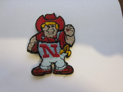 Nebraska Cornhusker Herbie Husker Iron on Patch