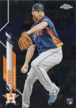 2020 Topps Chrome Update Cy Sneed RC