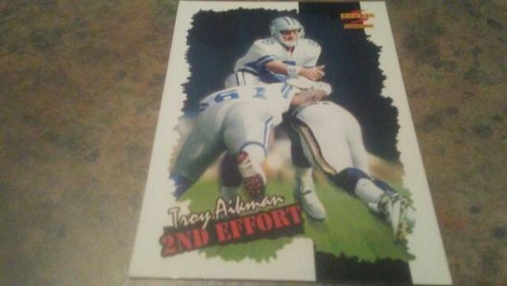 1996 PINNACLE 2ND EFFORT TROY AIKMAN DALLAS COWBOYS FOOTBALL CARD# 250