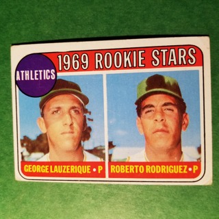 1969 - TOPPS BASEBALL CARD NO. 358 - 1969 ROOKIE STARS - A'S