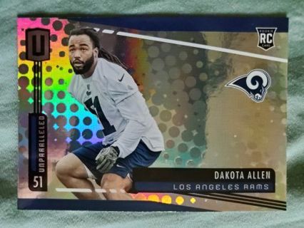 2019 Panini Unparalleled Rookie Dakota Allen