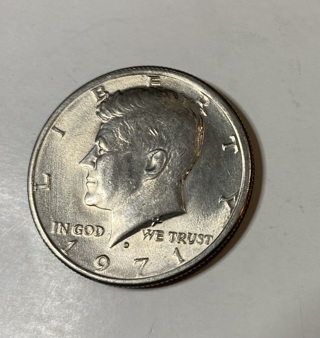 1971 Half Dollar 50c Coin