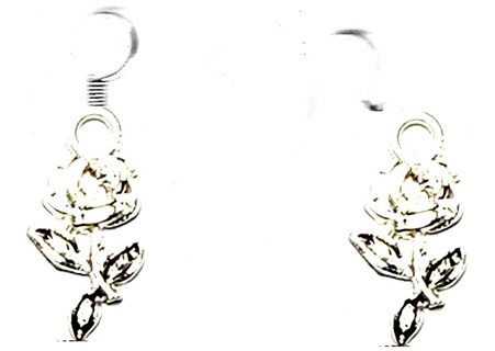 SP WHITE ROSE EARRINGS (PLEASE READ DESCRIPTION)