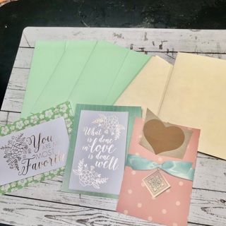 3 Beginners Kits for Cards with Envelopes, Free Mail