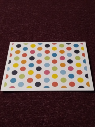 Multi-Color Circle Notecard