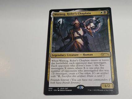 Magic the gathering mtg Wernog Riders Chaplain rare card Universe Within