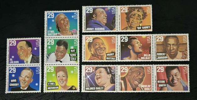 Thirteen Mint .29 US Postage Stamps