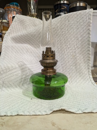 Vintage Oil Lamp 